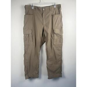 Duluth Trading Pants Mens XL 30 Flex Dry On The Fly Nylon Elastic Waist Stretch
